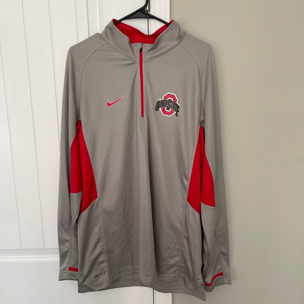 Ohio State Nike Elite Dry Fit Quarter Zip Jacket